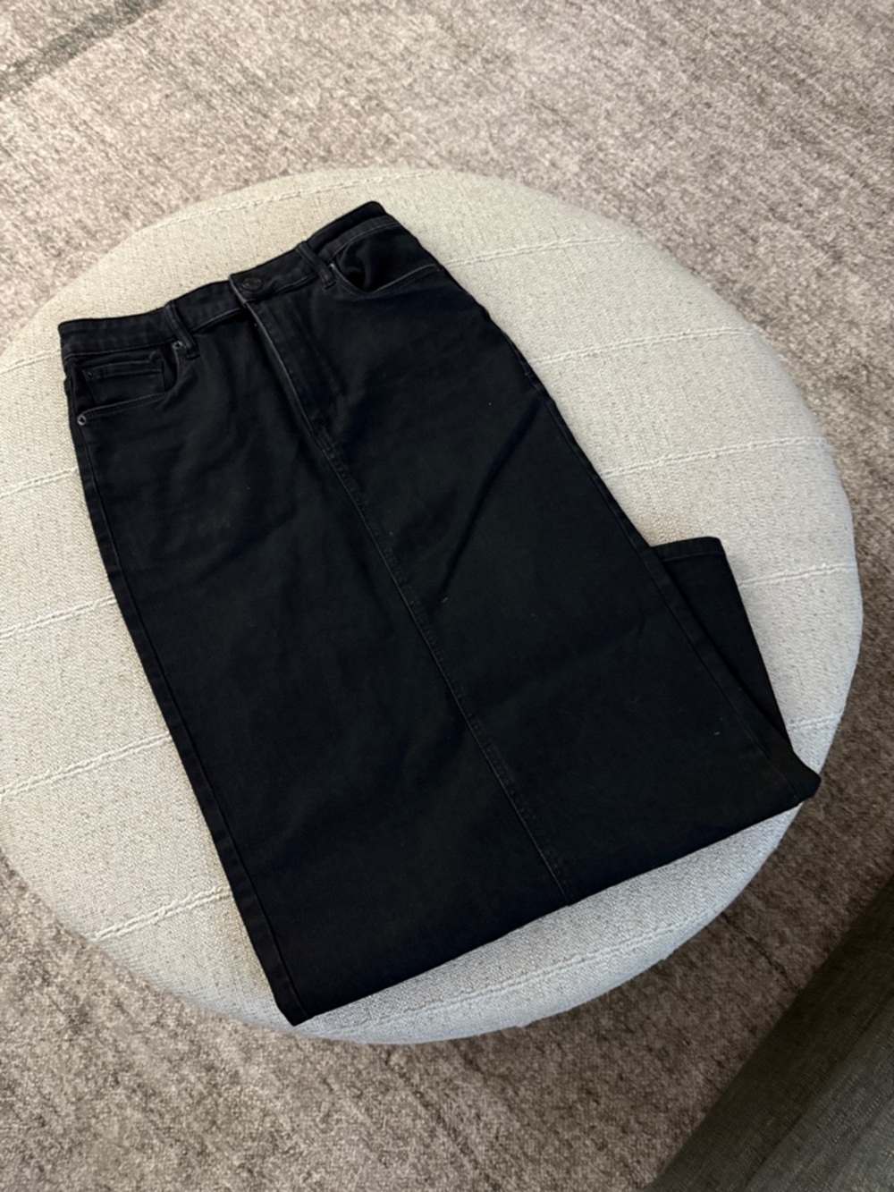 STS denim Black Maxi Skirt